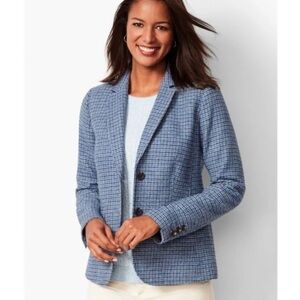 Vintage Talbots Shetland Aberdeen Blue Blazer